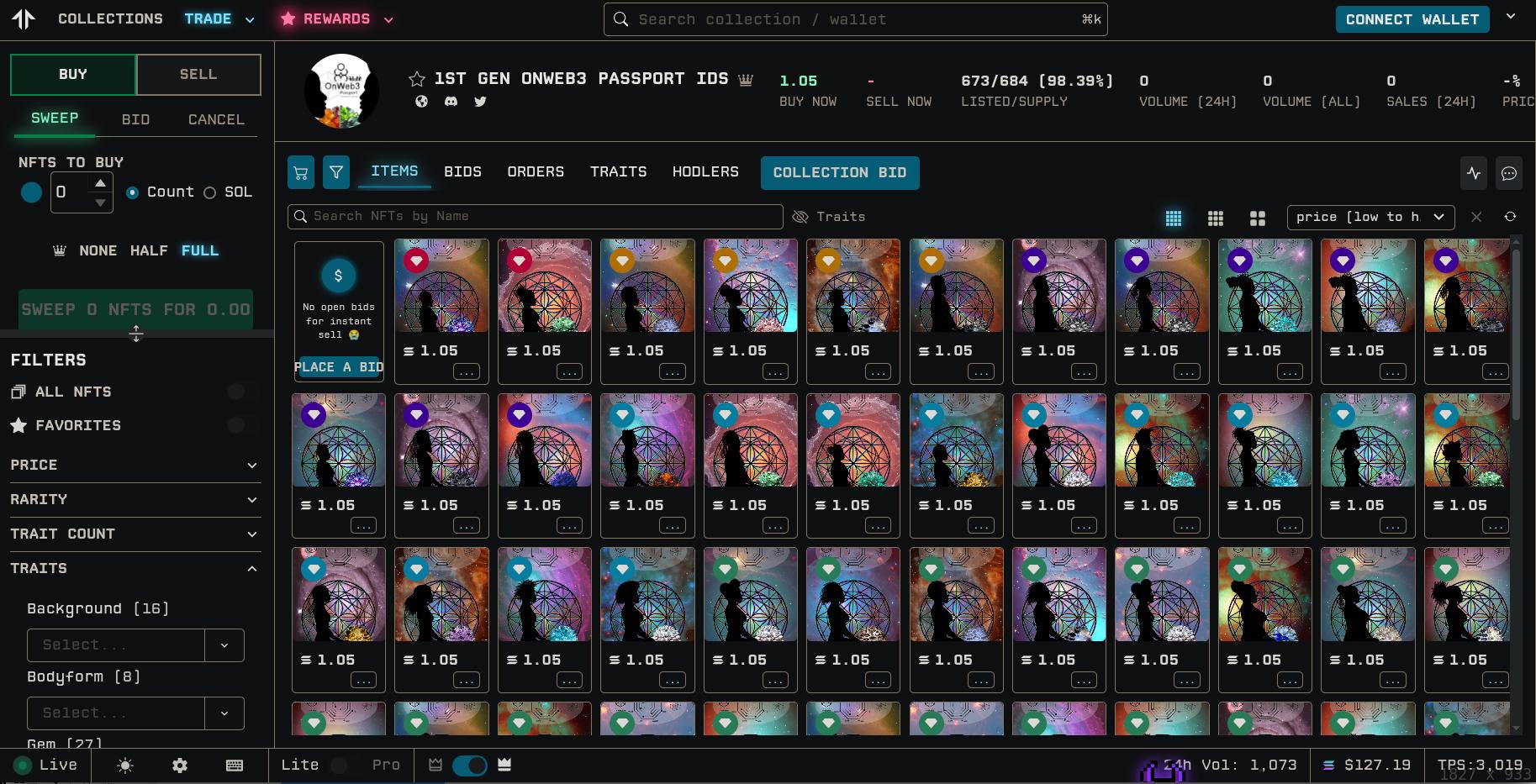 OnWeb3 Passports Collection on Tensor Trade